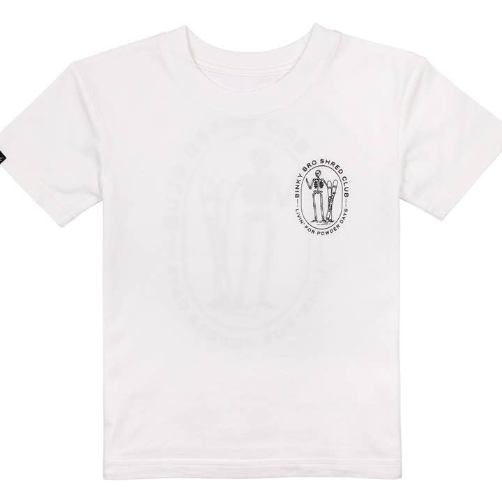 BinkyBro - Venta al por mayor Camiseta serigrafiada - Niños - Camiseta estampada Powder Skelly