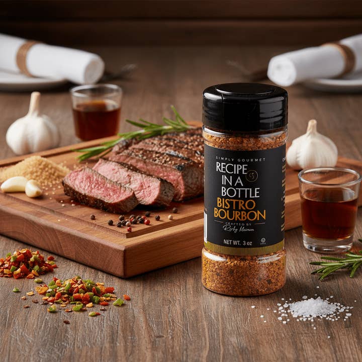 Simply Gourmet - Wholesale Dried spice mix - Bistro Bourbon Seasoning - Recipe in a Bottle1