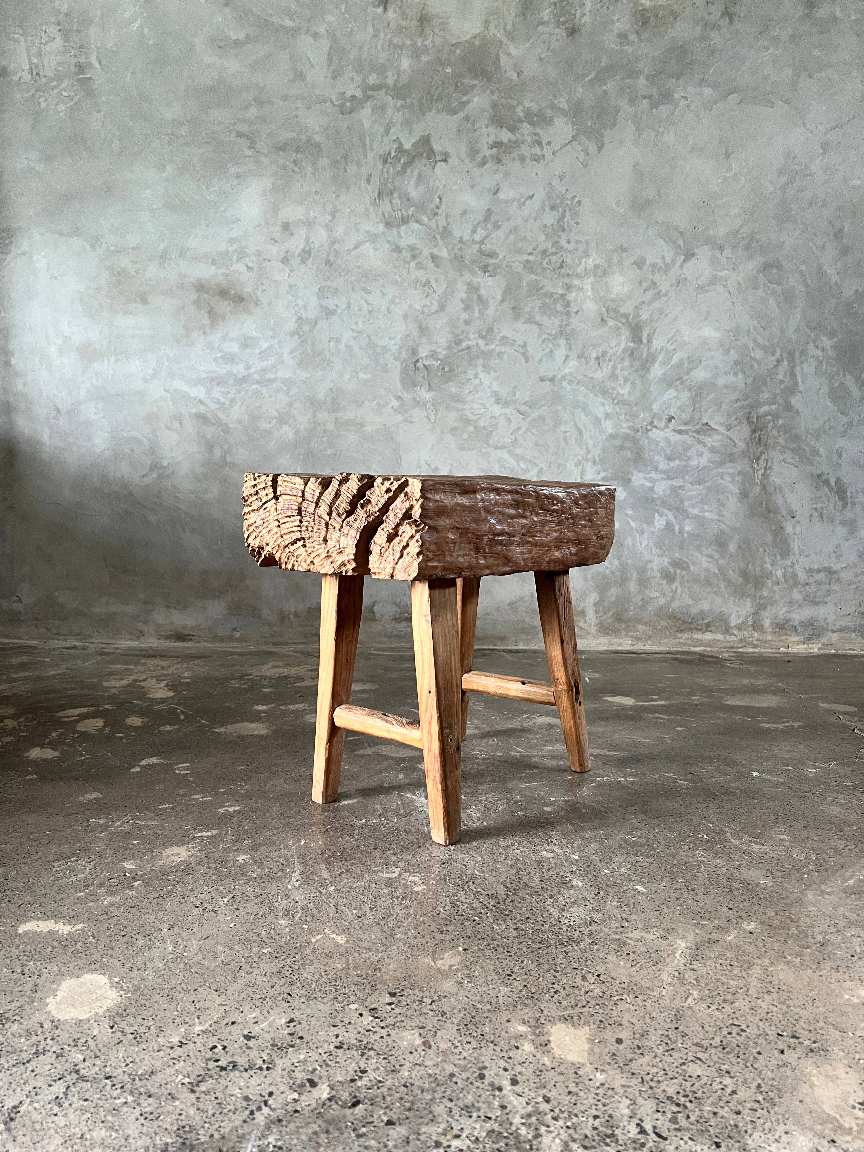 Office Objets - Wholesale Bench - Small organic bench in blonde Asian teak with four legs - Sepuluh9