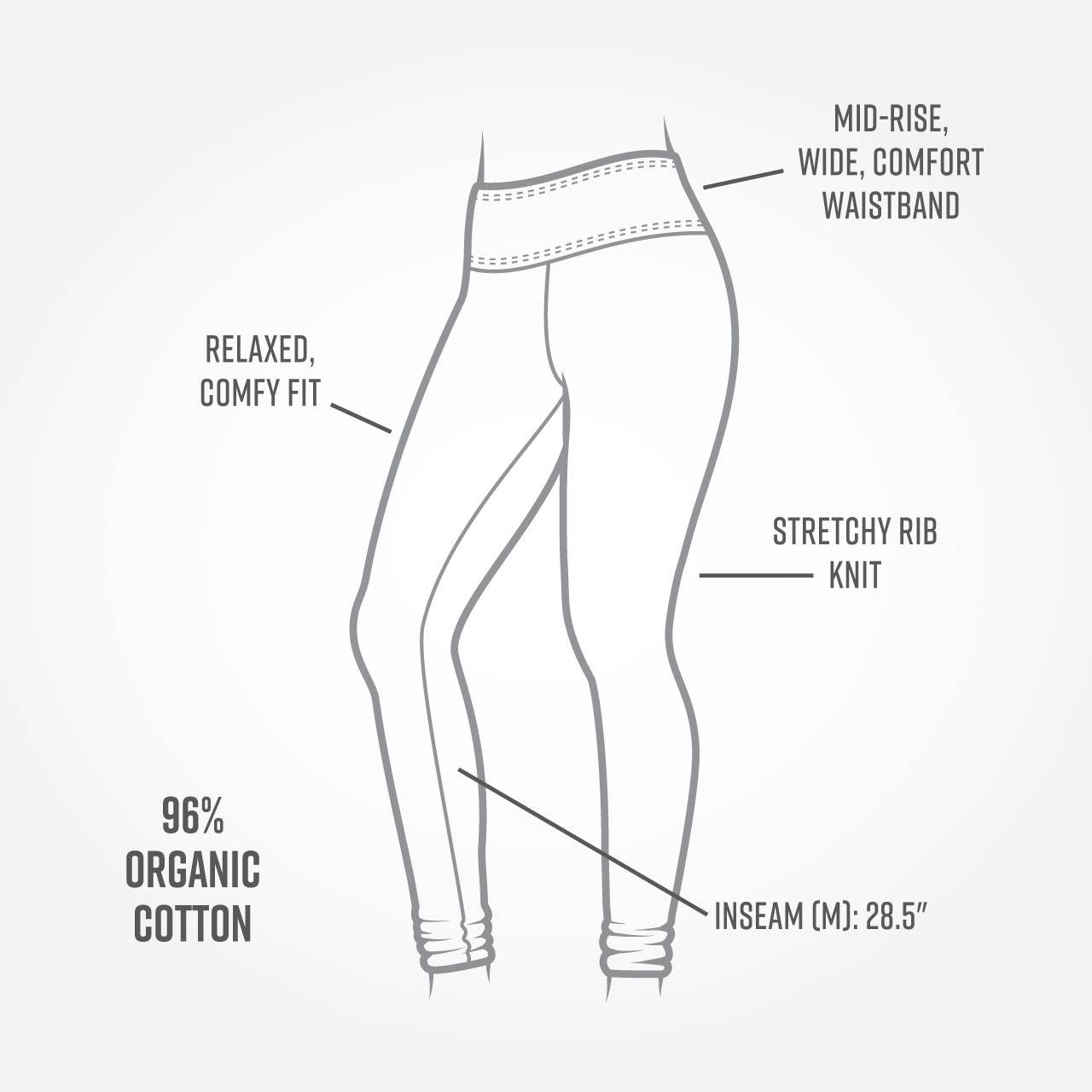 Black Organic Cotton Ribbed Leggings for wholesale on Faire3