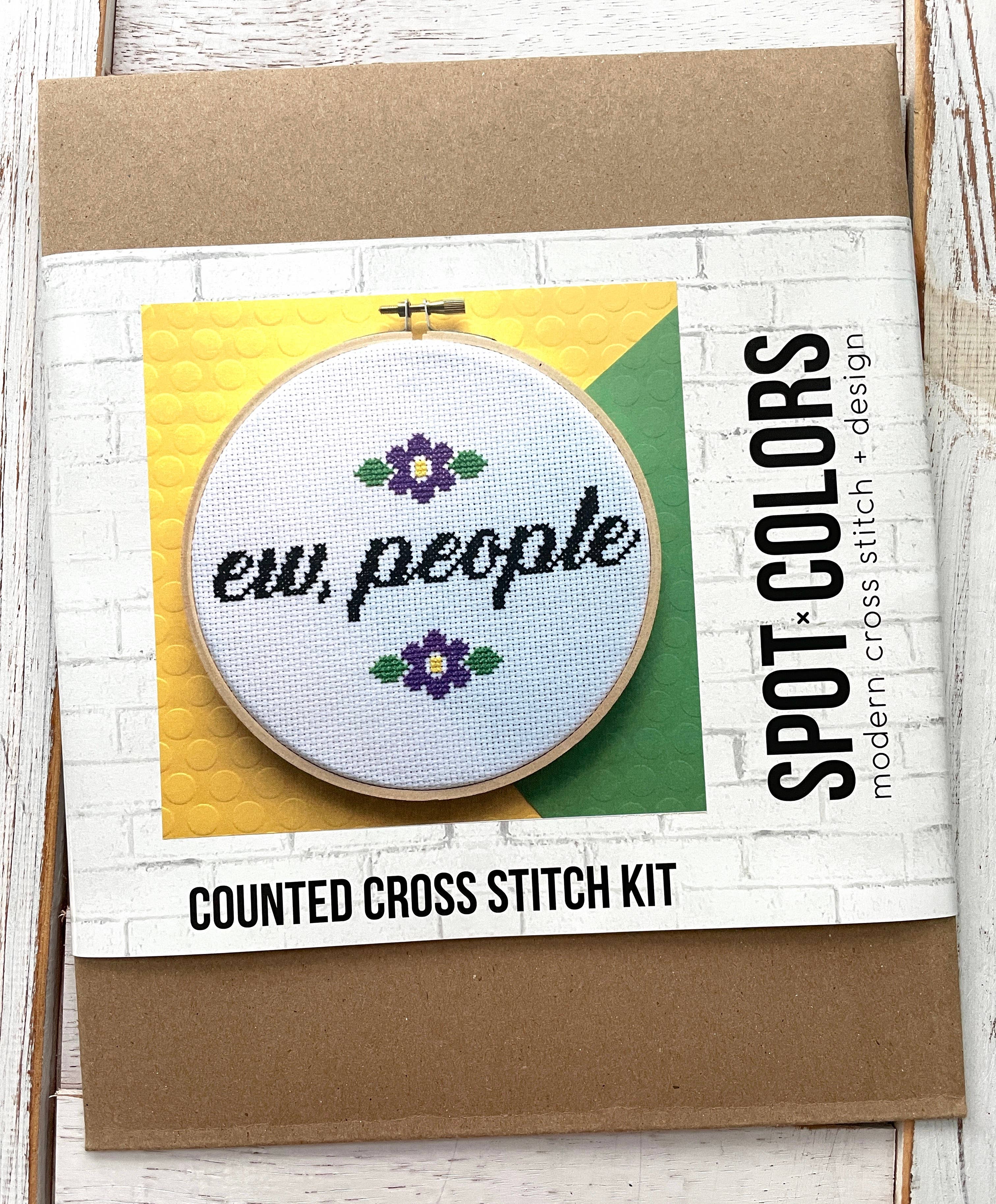 Spot Colors - Wholesale Embroidery/Cross Stitch Supplies - Ew, People Cross Stitch Kit1
