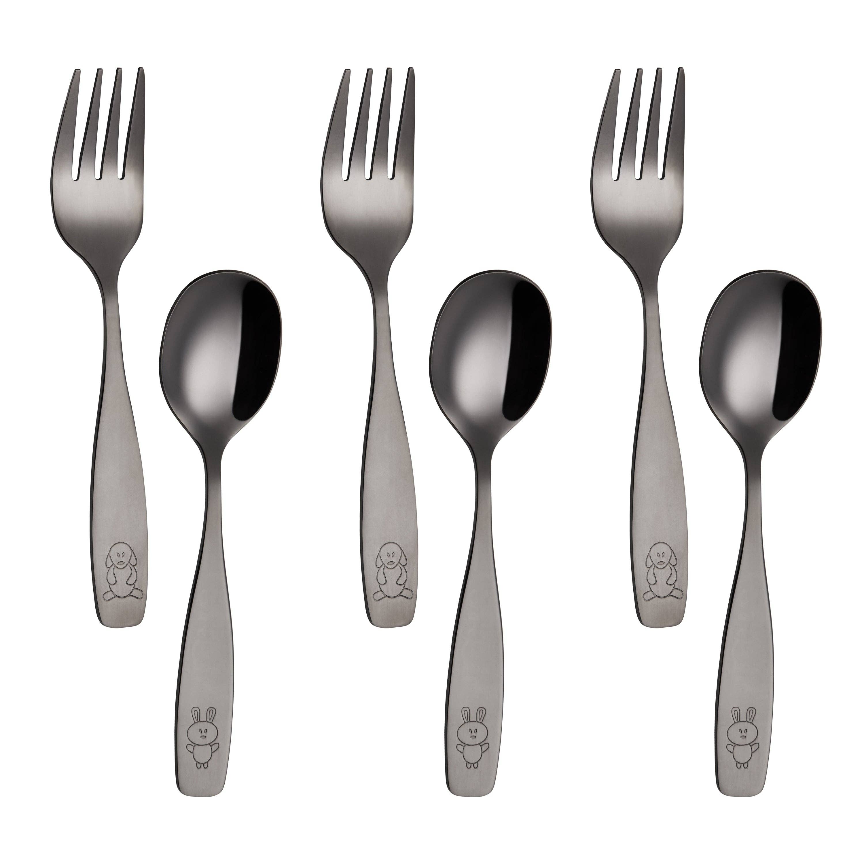 ANNOVA - Wholesale Flatware Set - Kids & Baby - ANNOVA Kids Silverware 6 PIECES Children's Safe Flatware Set Stainless Steel7