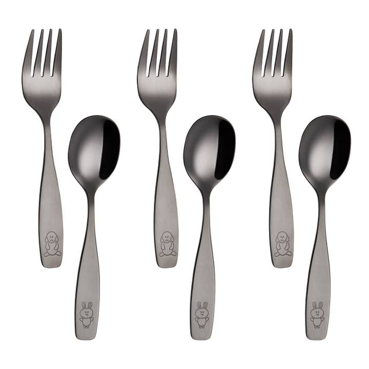 ANNOVA - Wholesale Flatware Set - Kids & Baby - ANNOVA Kids Silverware 6 PIECES Children's Safe Flatware Set Stainless Steel7