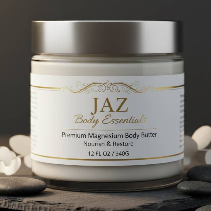 Magnesium Body Butter 12oz for wholesale by Jaz Body Essentials