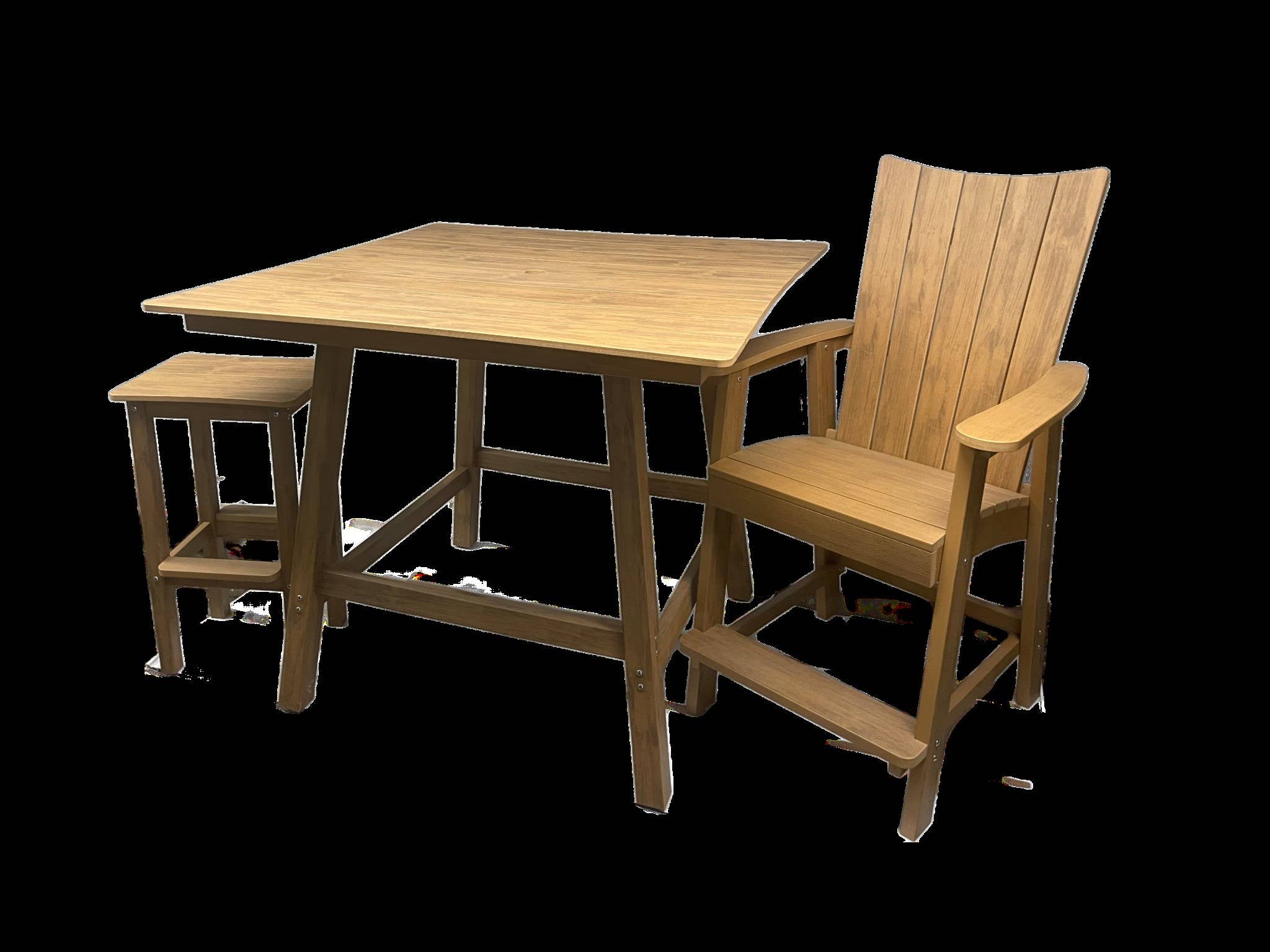 Hinkle Chair Company – Engroshandel Terrassebord – Trækorn Poly - Barbord - Teak4