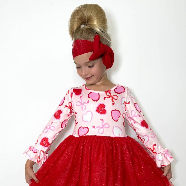 Robe de Fille Tutu de Saint-Valentin pour la vente par Clover Cottage
