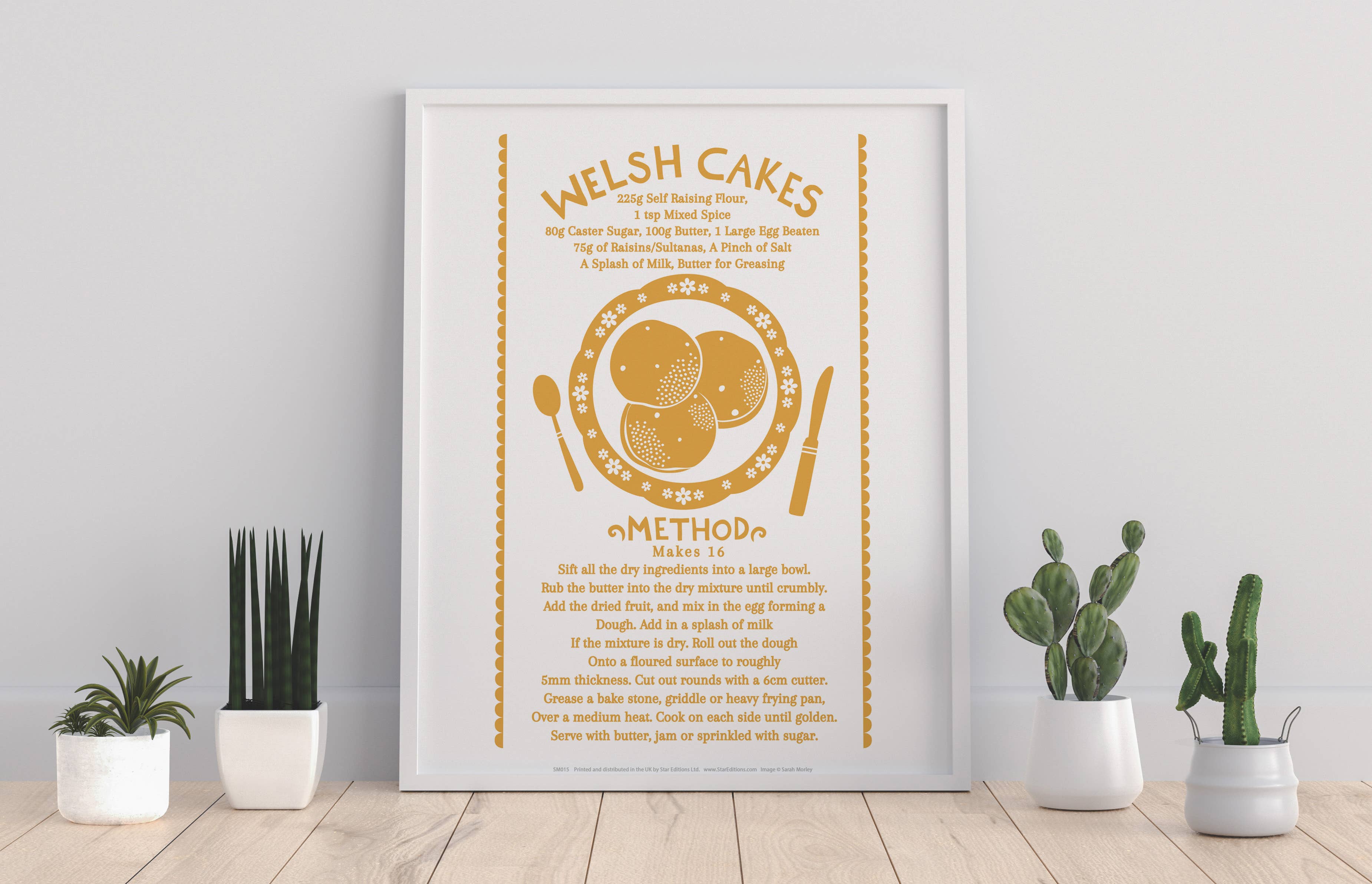 Star Editions – wholesale Art print – Welsh Cakes Recipe 2 - 11X14” Premium Art Print0