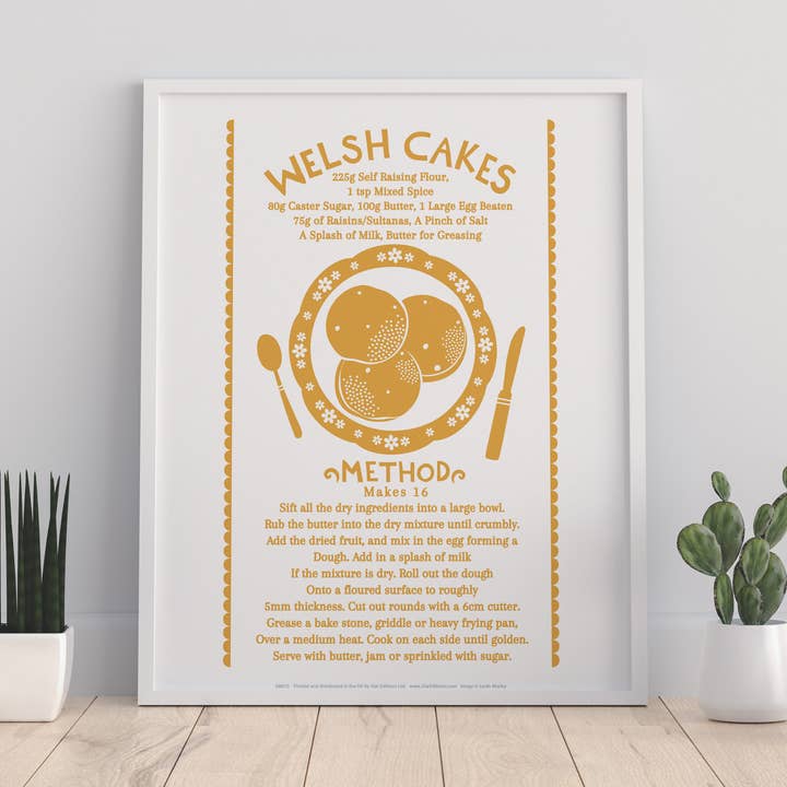 Star Editions – wholesale Art print – Welsh Cakes Recipe 2 - 11X14” Premium Art Print0