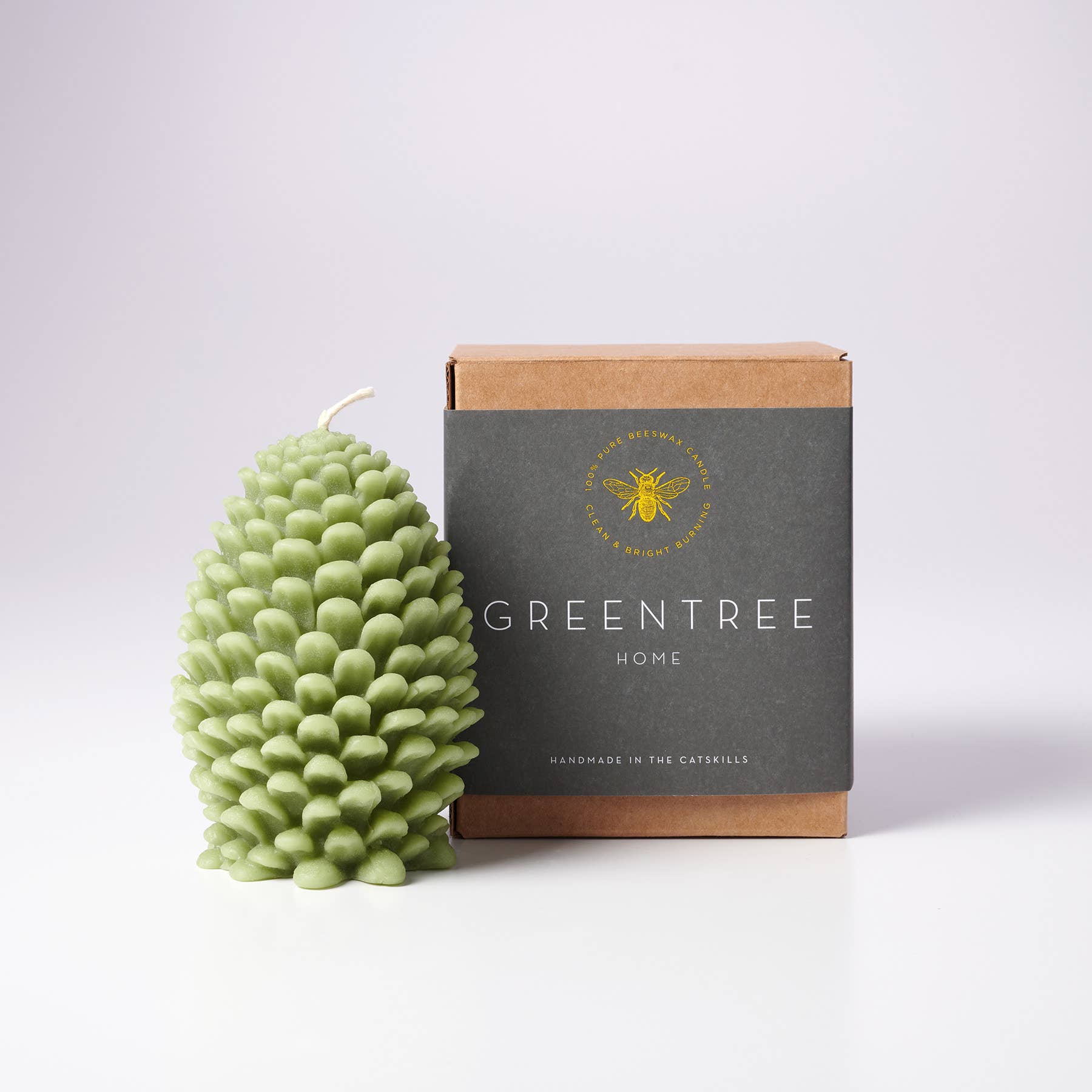 Greentree Home Candle – wholesale Novelty candle – Jumbo Pine Cone Beeswax Candle7