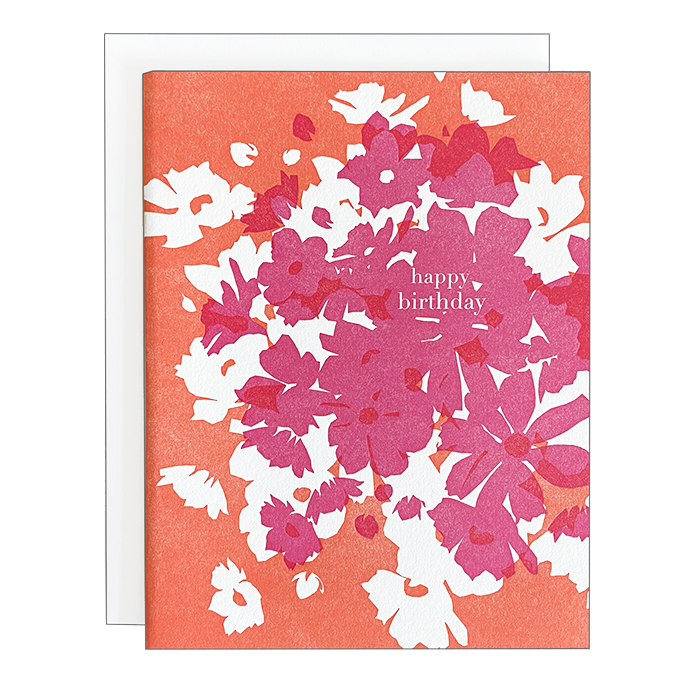 Navy Midnight Press - Wholesale Birthday Card - Bright Bouquet Birthday Card1