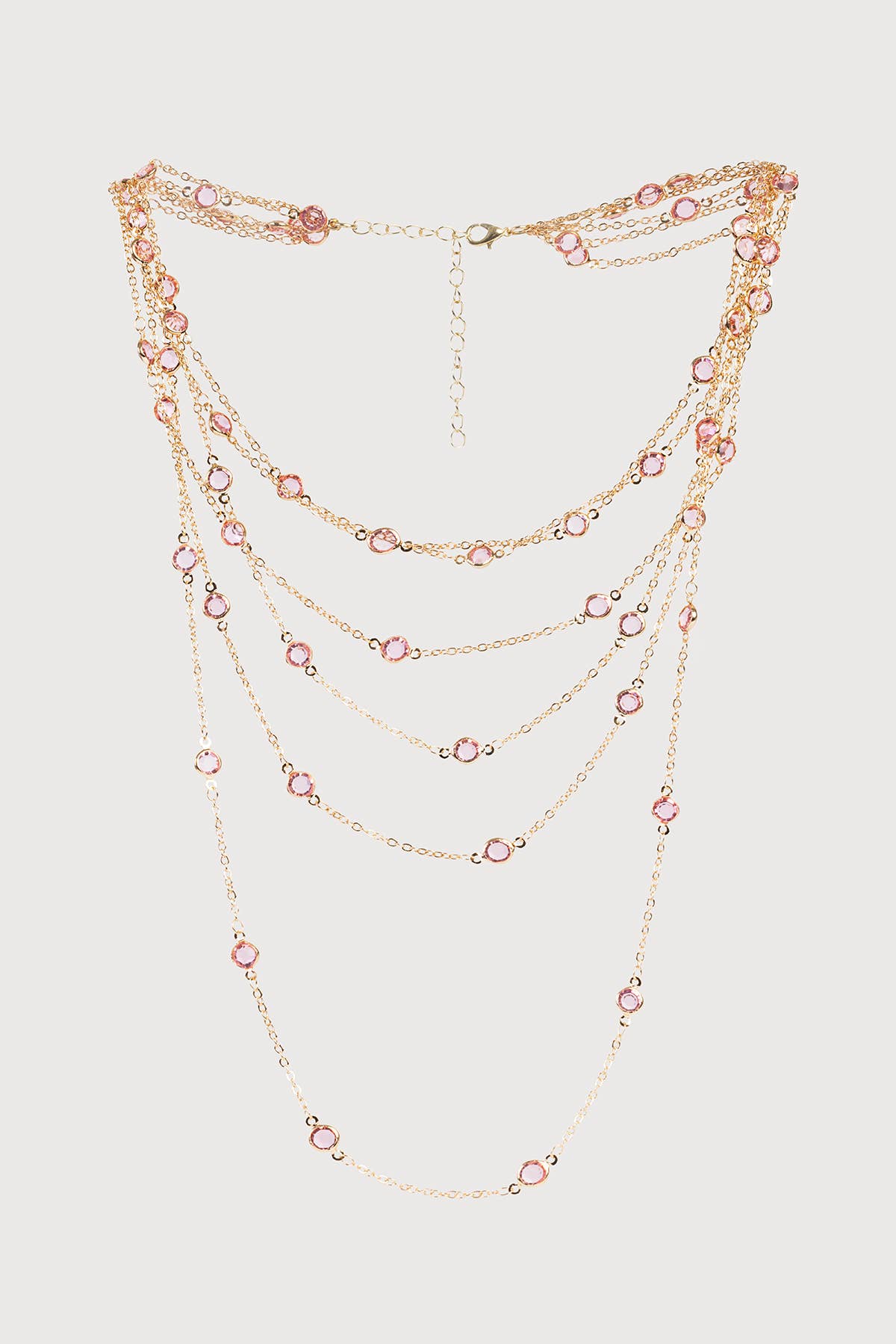 SAACHI - Wholesale Pendant/Charm Necklace - Glass Multi Layer Necklace4