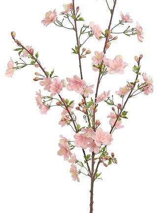 Mini Cherry Blossom & Bud, Spray, 33", Pink for wholesale by Select Artificials, Inc.