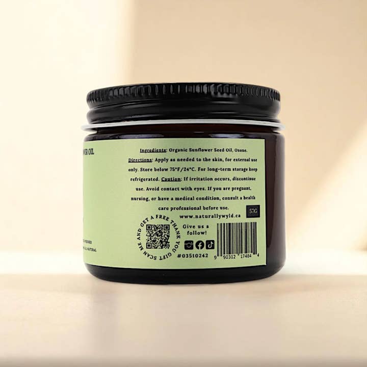 Naturally Wyld - Vente Huile pour le bain/corps - Huile de tournesol ozonée ( 2 oz )2