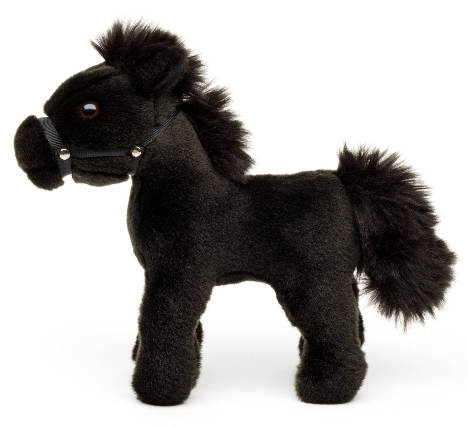Uni Toys - Wholesale Stuffed/Plush Toy - Kids & Baby - Horse, standing, black (without saddle) - Cuddle/Plush toy2