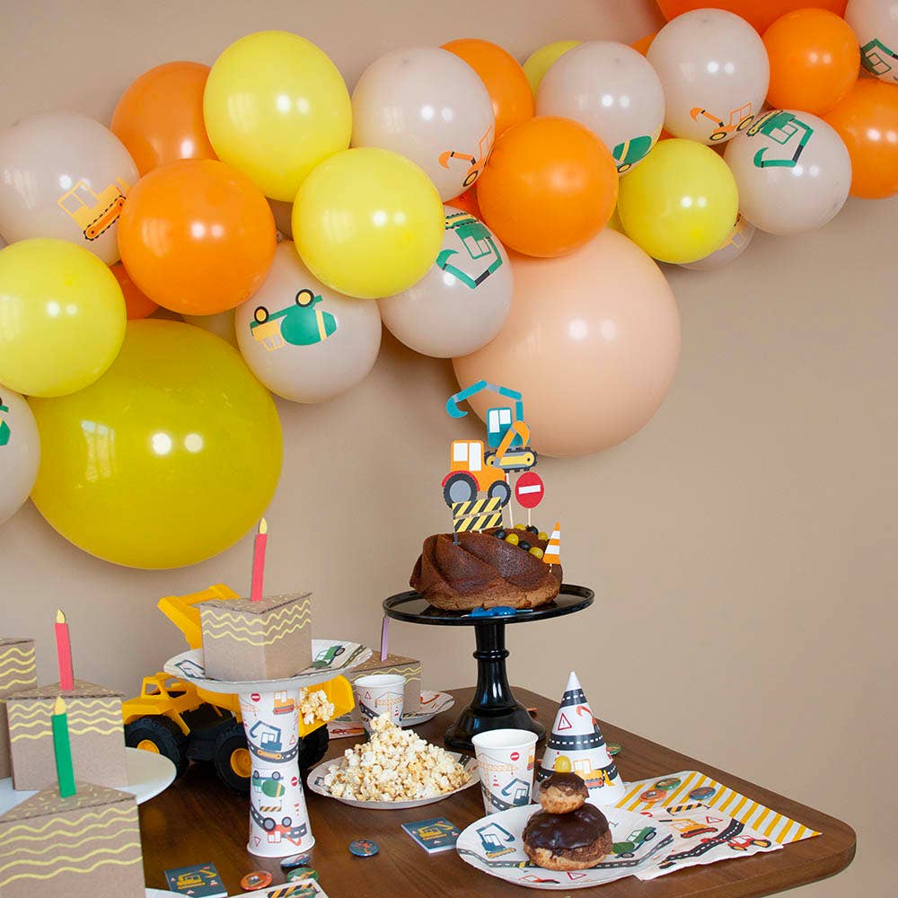 My Little Day – wholesale Engångsplatta – Papperstallrikar med byggarbetsplatsmotiv, 8-pack3