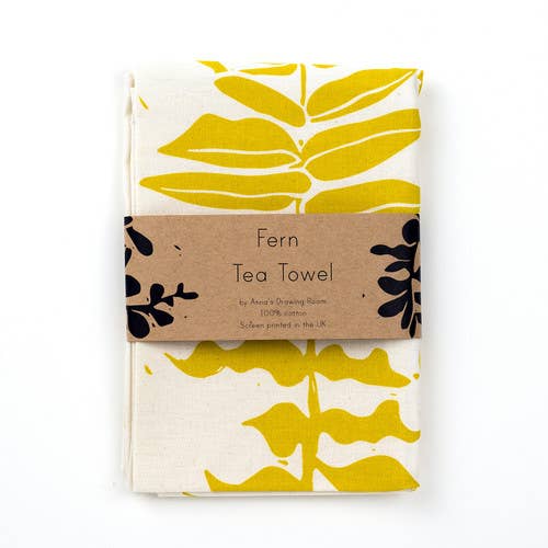 Anna's Drawing Room – wholesale Tea towel – Fern Tea Towel0