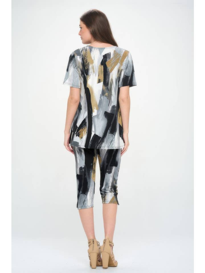 CC Wholesale Clothing - Wholesale Top & Pant Set (NOT Loungewear) - Women's - Matching Capri Pant Set In Plus Size2