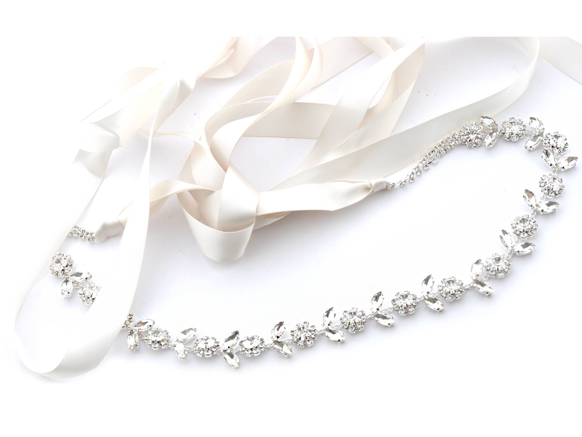 Cool Crystals - Vente Ceinture – femme - Ceinture de mariage en ruban classique pour robe0