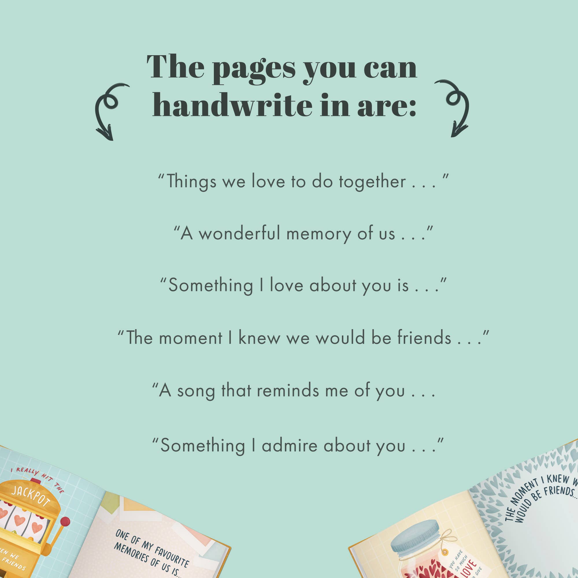 FROM YOU TO ME Gifts – wholesale Friendship card – I Made a Book About You | Personalised Gift Book4