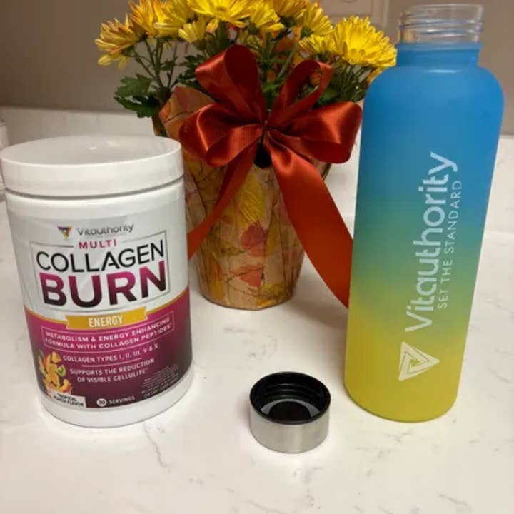 Vitauthority - Wholesale Oral Supplement/Vitamin - Multi-Collagen Burn Energy Powder: Tropical Punch, Dimpless