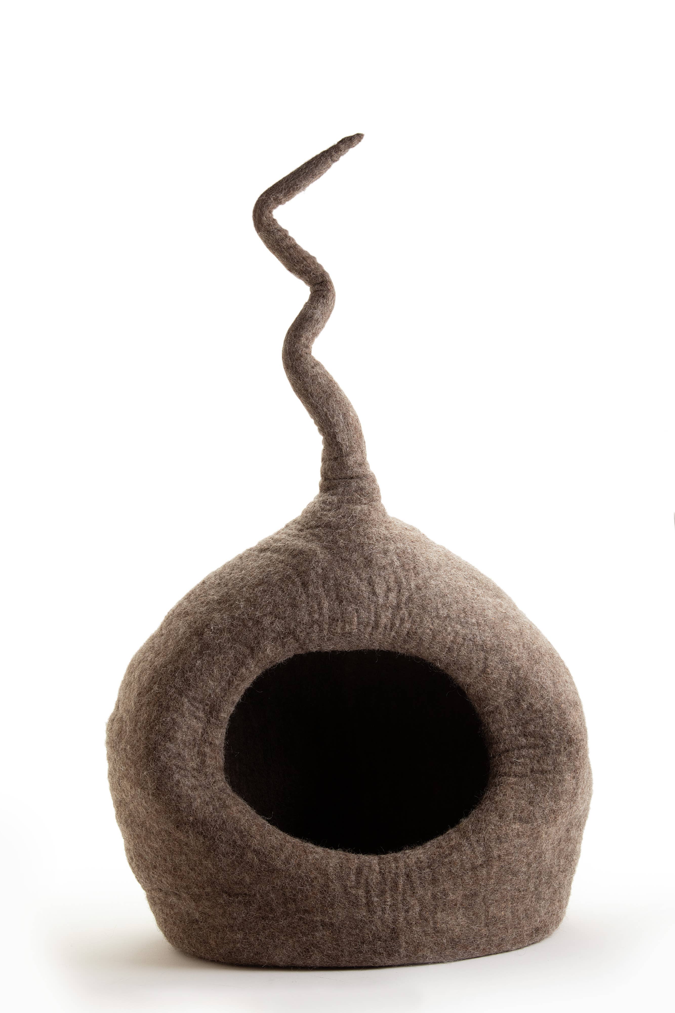 CBC DESIGNS – Großhandel Haustierhöhle – Katze/Hund – CBC Pets Einzigartiges Katzenhöhlenbett Groß – 100 % Wollfilz, handgefertigt11