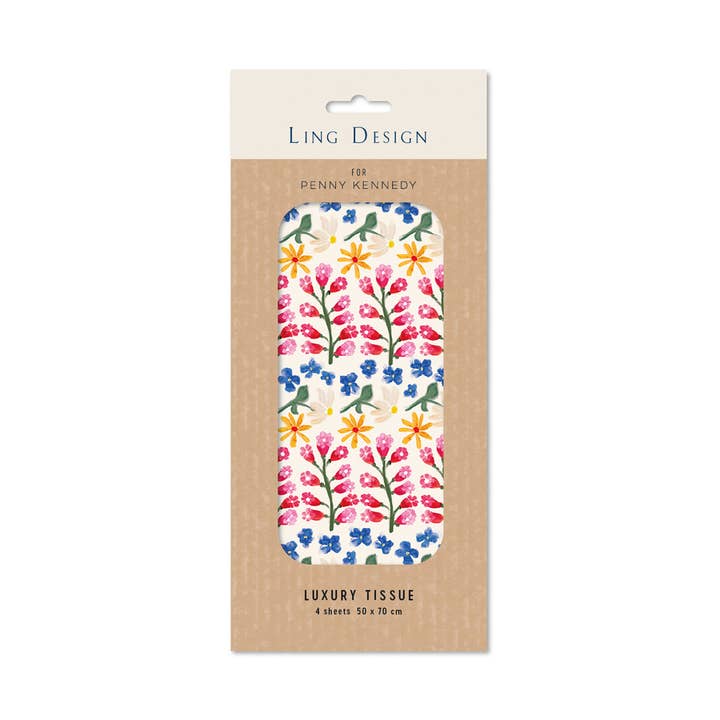 Premium Tissue Paper Gift Wrapping Flowers Eco for wholesale by Penny Kennedy Ltd