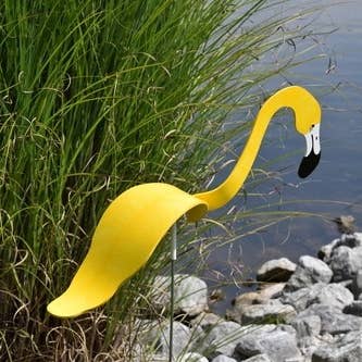 Florida Dancing Birds - Wholesale Outdoor Ornament/Decor - Gold Flamingo0