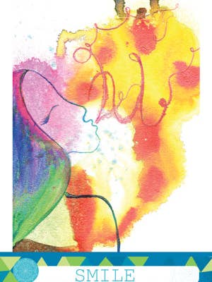 Smile Tagebuchkarte für den Großhandel von Unruly Femme