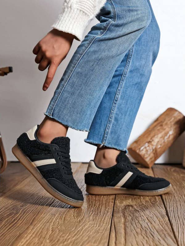 SWEET MAGIC SHOES & BAGS - Wholesale Lifestyle Sneakers - Women's - SUEDE CASUAL SNEAKERS WITH RUBBER SOLE2