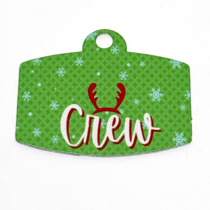 Santa's Crew Digital QR Code Pet Tag for wholesale by Afropawlitan