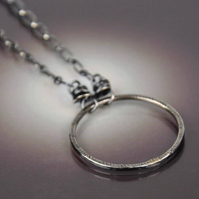 Classic Circle Necklace - Sterling Silver - Handmade for wholesale by CB&CO