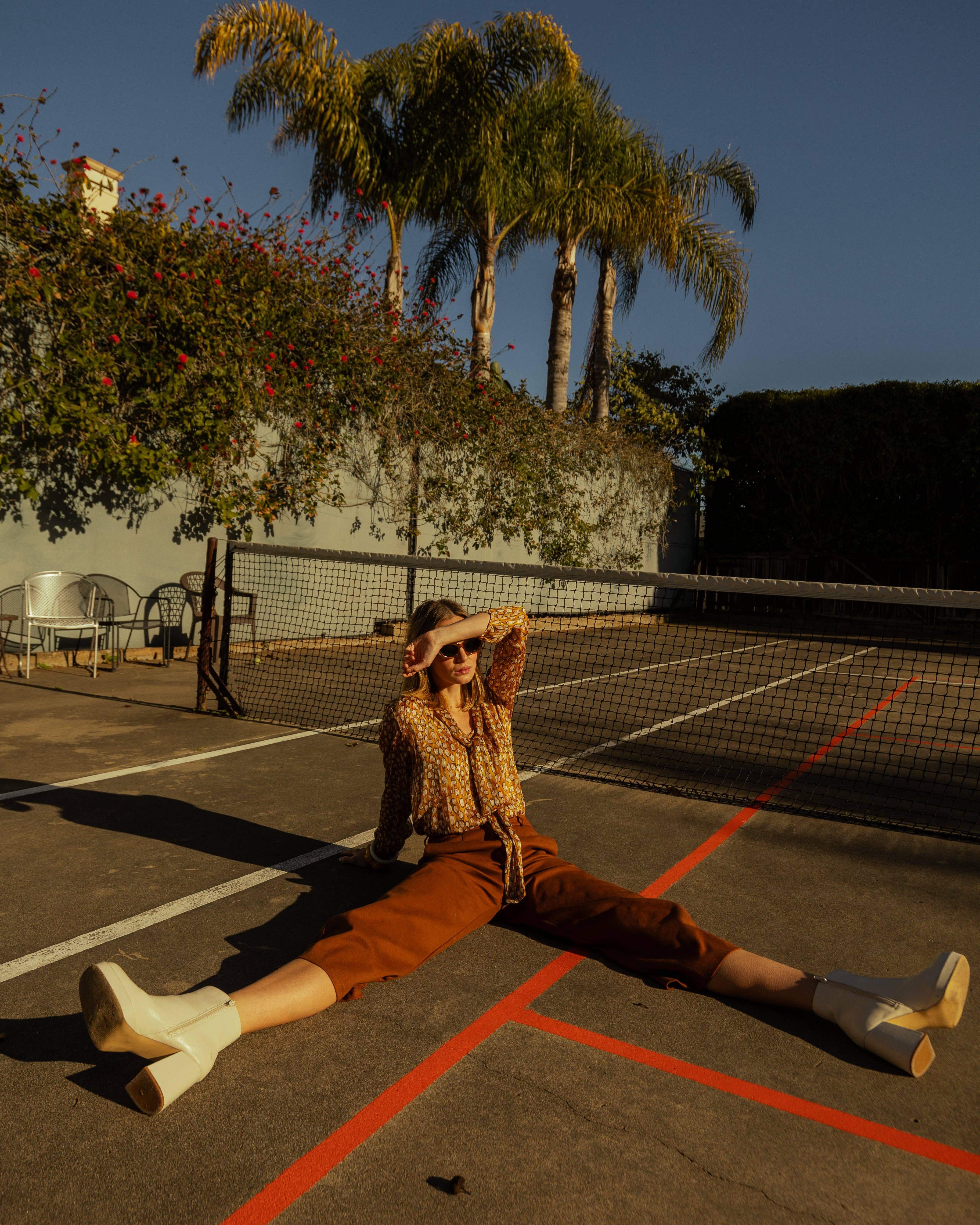 Jennafer Grace – Großhandel Bluse – Damen – Ozelot-Schimmer-Krawattenbluse7