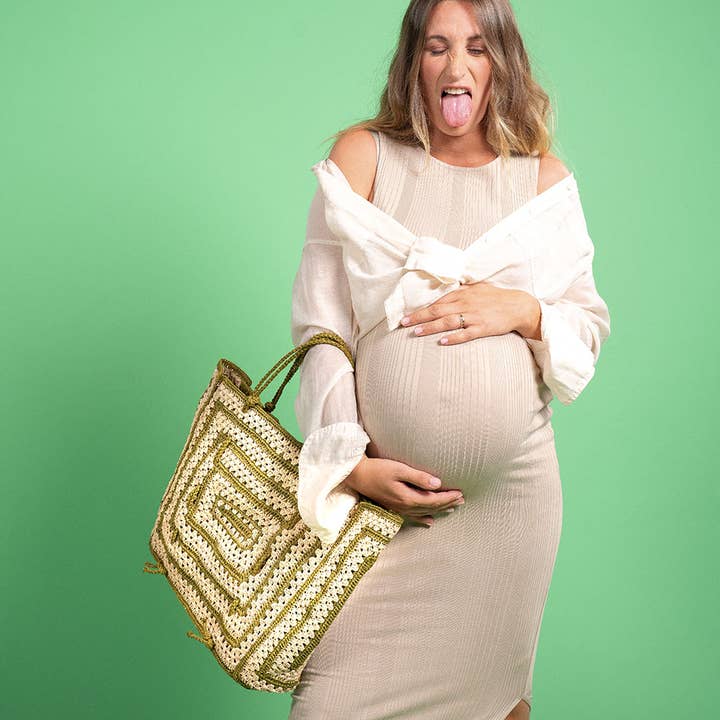 SANS-ARCIDET PARIS - Wholesale Tote Bag - Women's - Coco - Two-tone raffia tote bag8