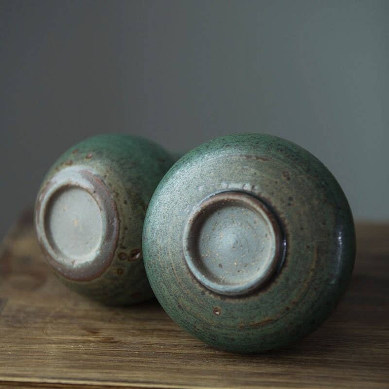 Gohobi （We cover U.S. import duties） - Wholesale Vase - Gohobi Handmade Ceramic Emerald Zen Vase7