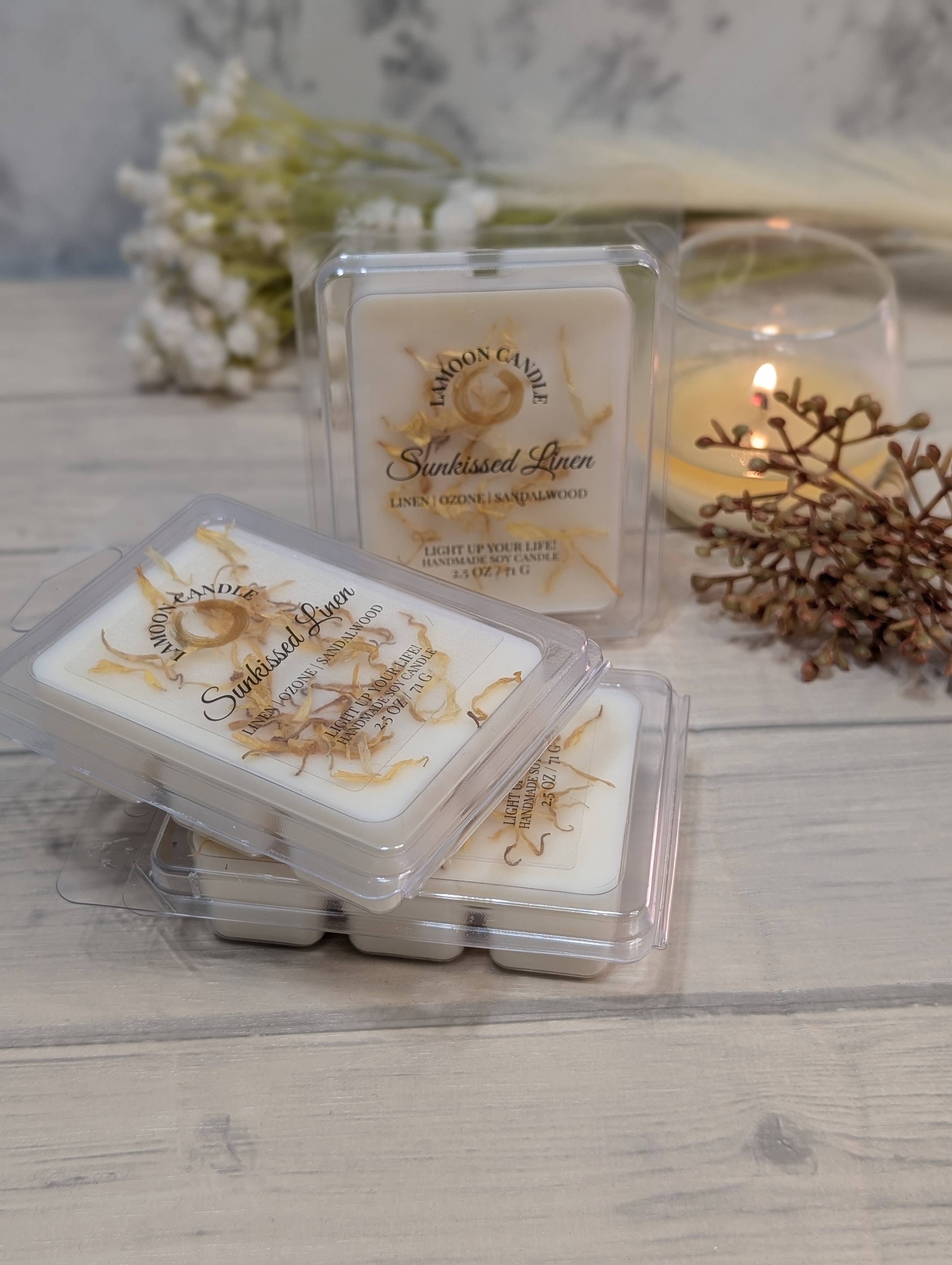 LaMoon Candle - Wholesale Wax Melt - Soy Wax Melts with Real Flowers & Herbs4