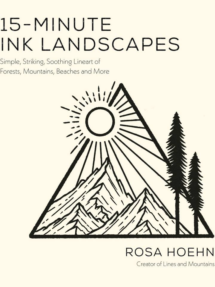 15-Minute Ink Landscapes: Forests, Mountains, Beaches for wholesale by Macmillan Publishers