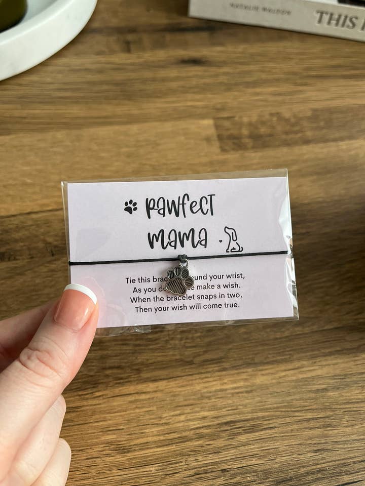 Pawfect Mama Wish Bracelet for wholesale by Print Perfection