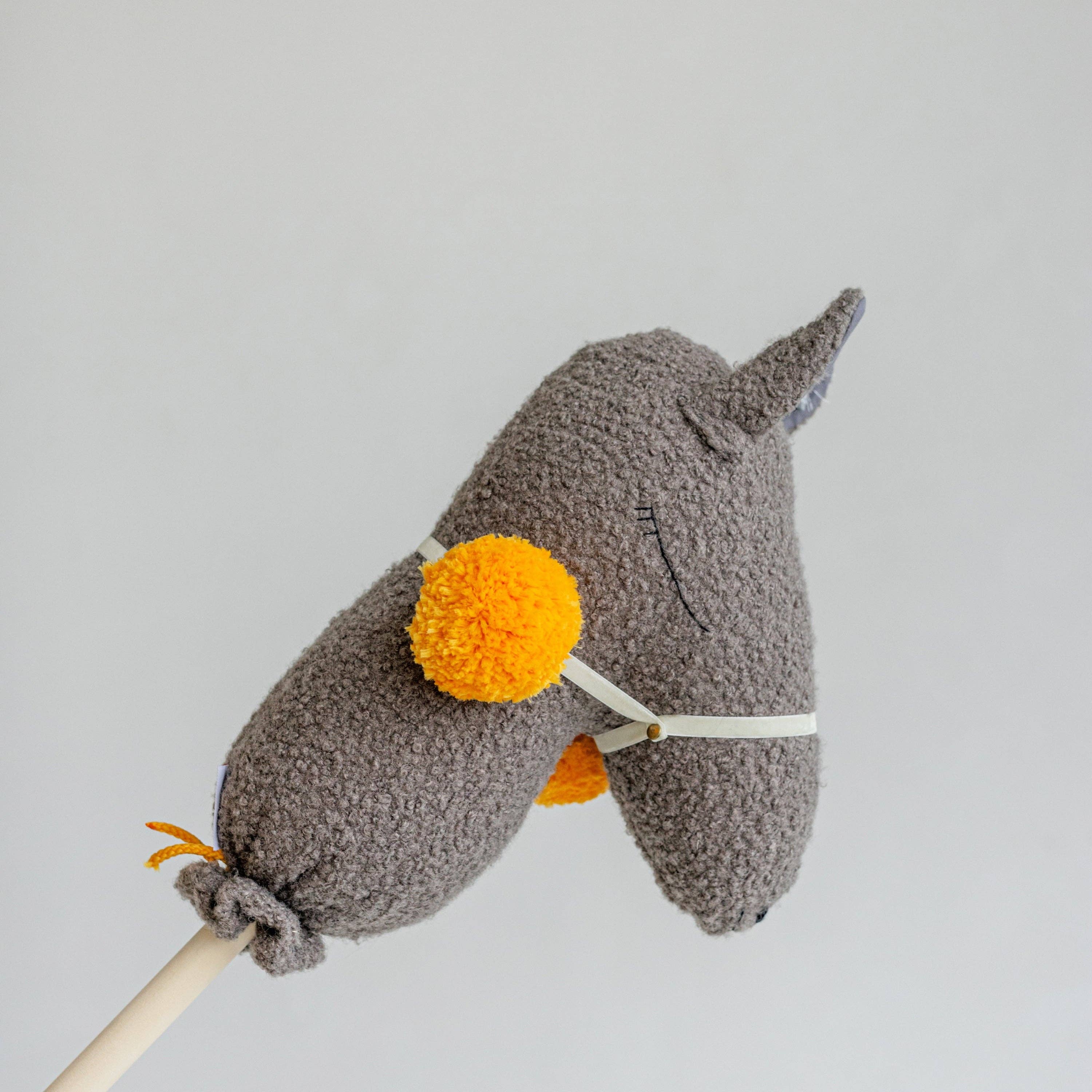 MINICAMP - Wholesale Stuffed/Plush Toy - Kids & Baby - MINICAMP Handmade Llama Alpaca Hobby Horse Stick Toy from Boucle in Grey6