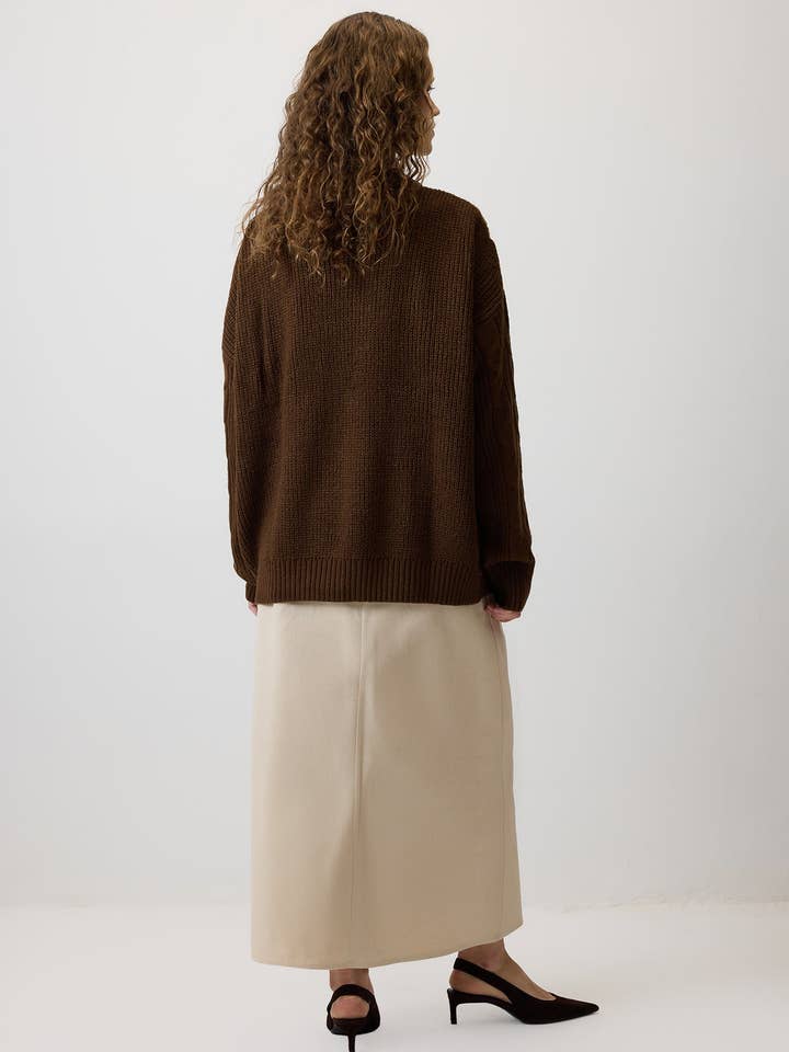 Ac Kahve CREW-NECK KNITWEAR SWEATER for wholesale on Faire3