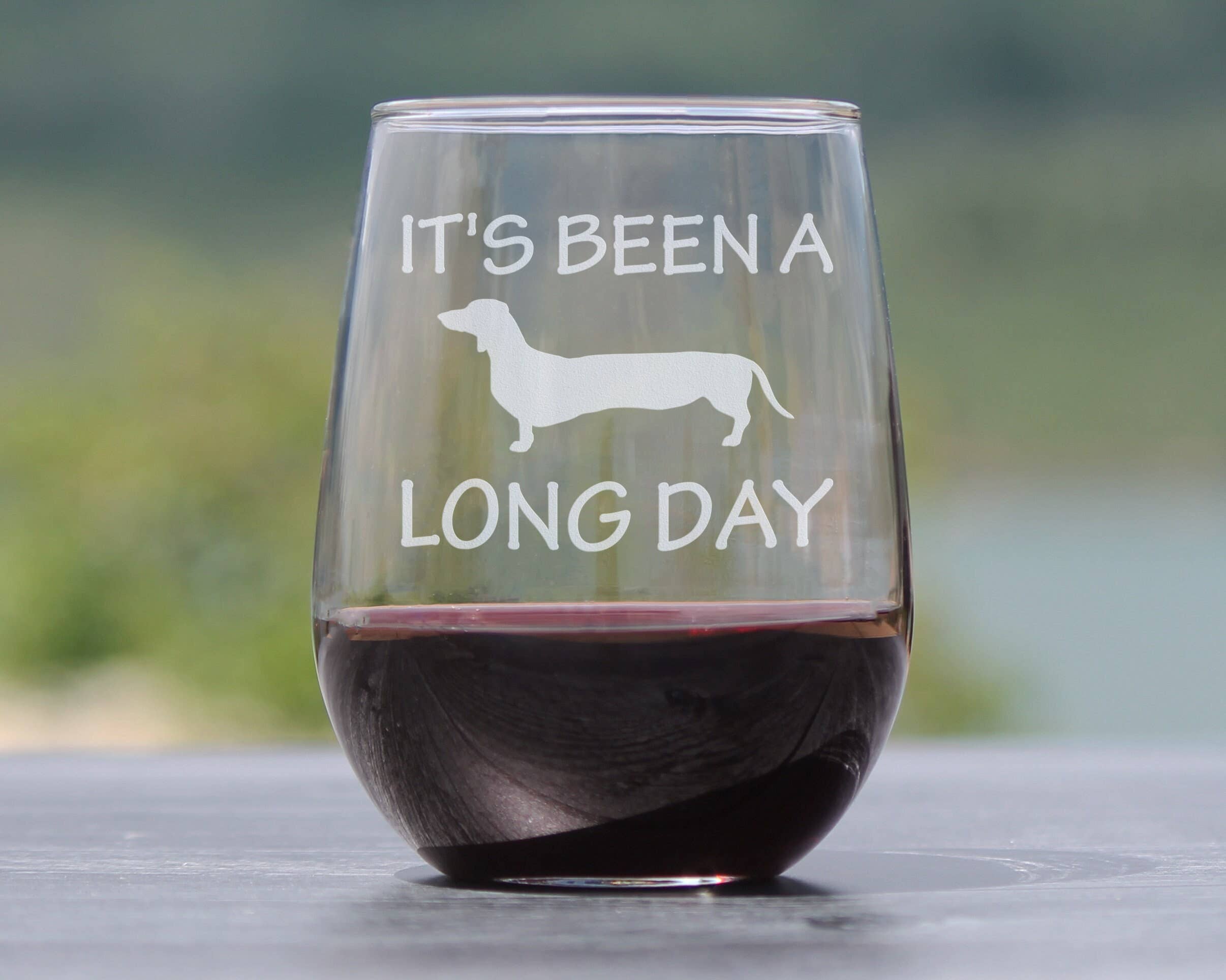 bevvee - Wholesale Wine Glass - Long Day Stemless Wine Glass - Dachshund Gifts and Decor2