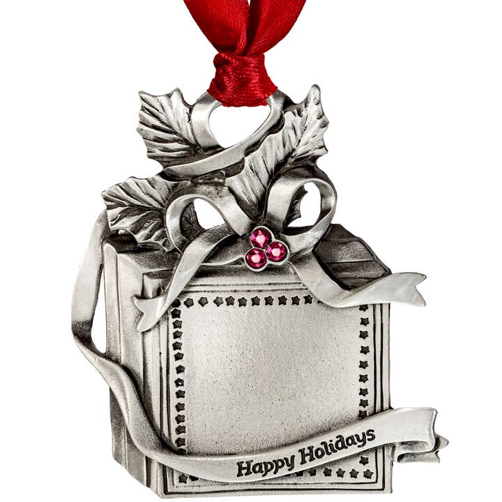 Gloria Duchin - Wholesale Ornament - Pewter Gift Box Ornament1