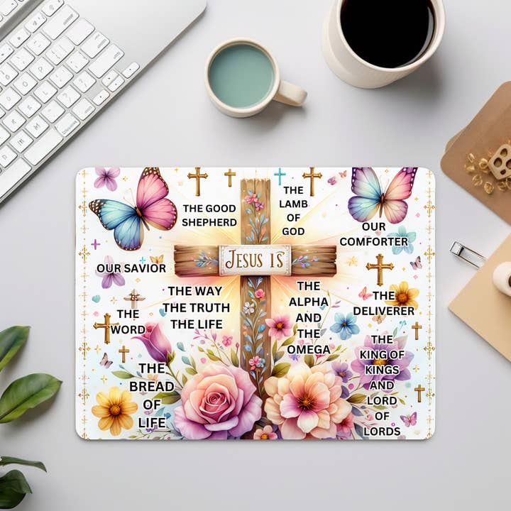 Religious Prayer Messages |Mouse Pad | Office Accessories for wholesale by Honey Jar Creations