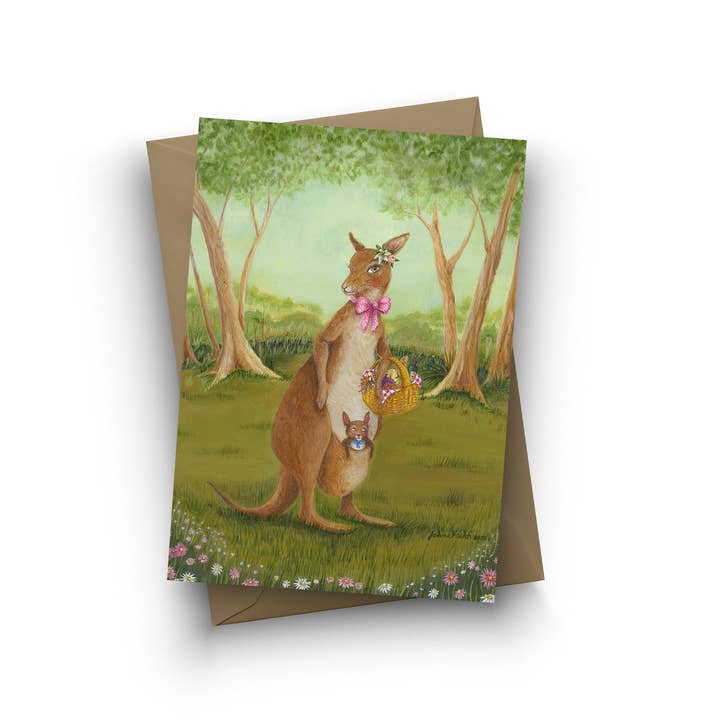 Jahna Vashti - Wholesale Mother's Day Card - "Momma Roo" Single Card