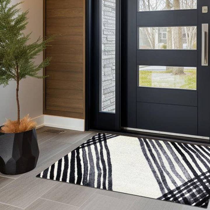 Graphite Lines for wholesale by Studio 67 Wash+Dry Mats