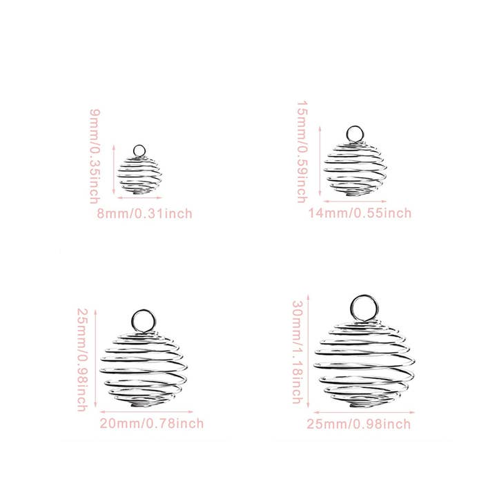 A Thousand Crystals - Wholesale DIY Jewelry - Kids - SPIRAL CAGE for Crystal Pendants FOR Jewellery Making1