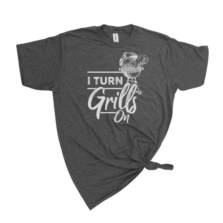 dkhandmade - Wholesale Screen Printed T-Shirt - Men's - I TURN GRILLS ON T-SHIRT