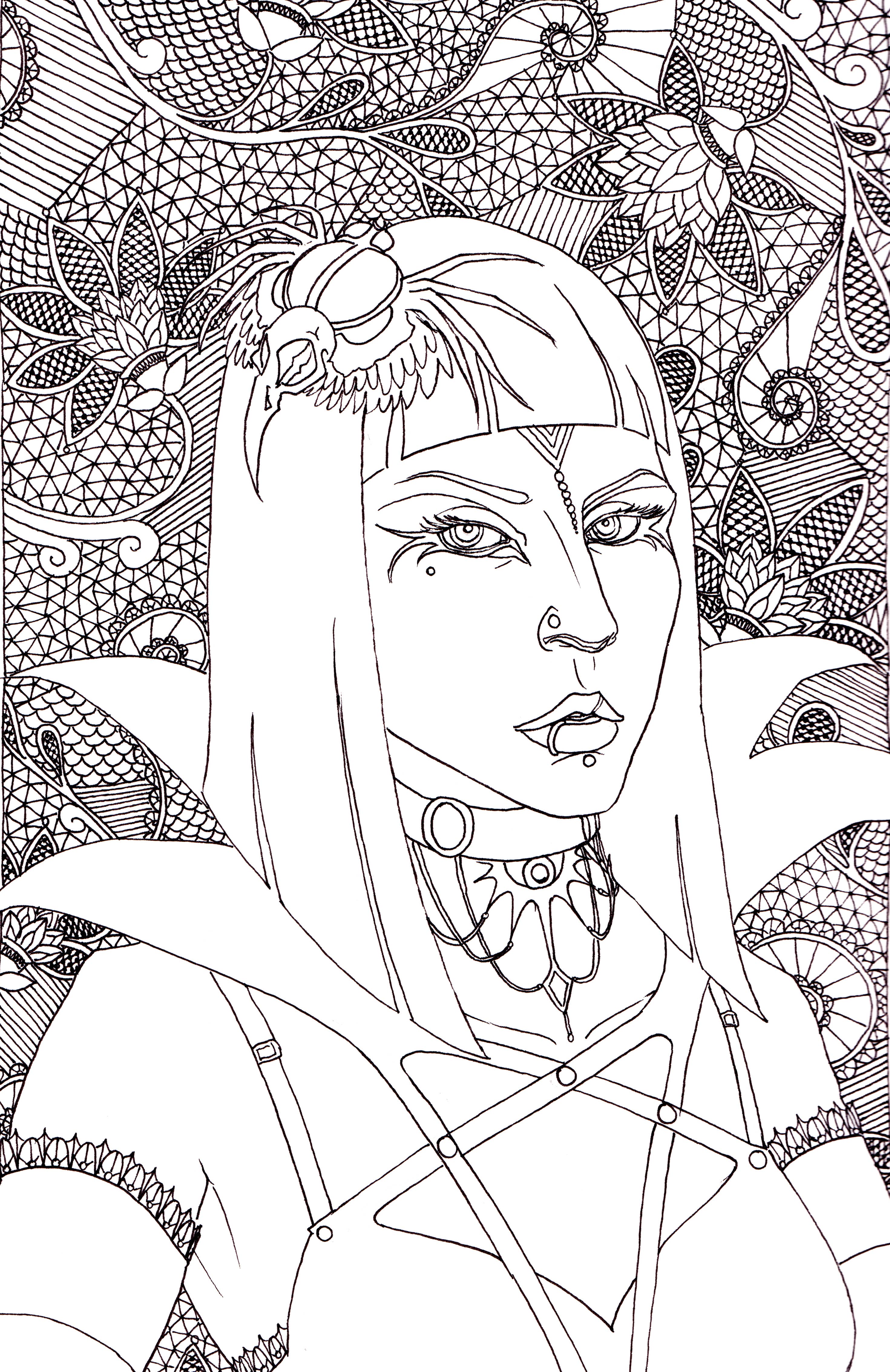 Indi Martin Art - Wholesale Coloring & Activity Book - Adult - Coloring Book: Dangerous Women - Fantasy5