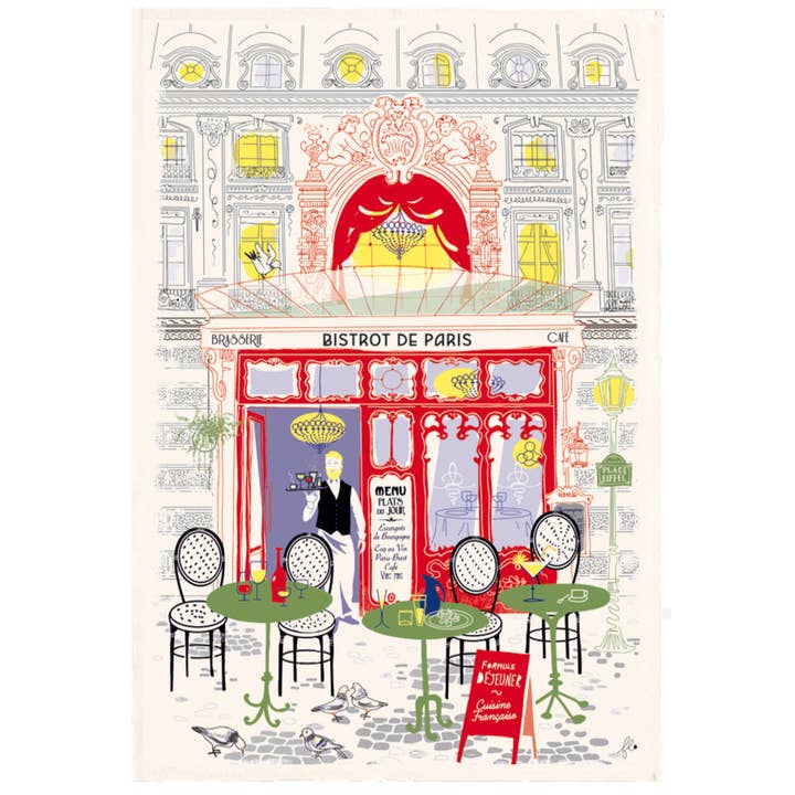 Clémentine Boutique - Wholesale Tea towel - Parisian Shops Tea Towels