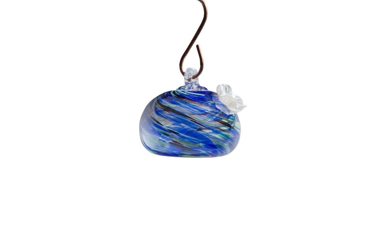 ApricotMint - Wholesale Bird Feeder - Handblown Art Glass Humming Bird Feeder Small0