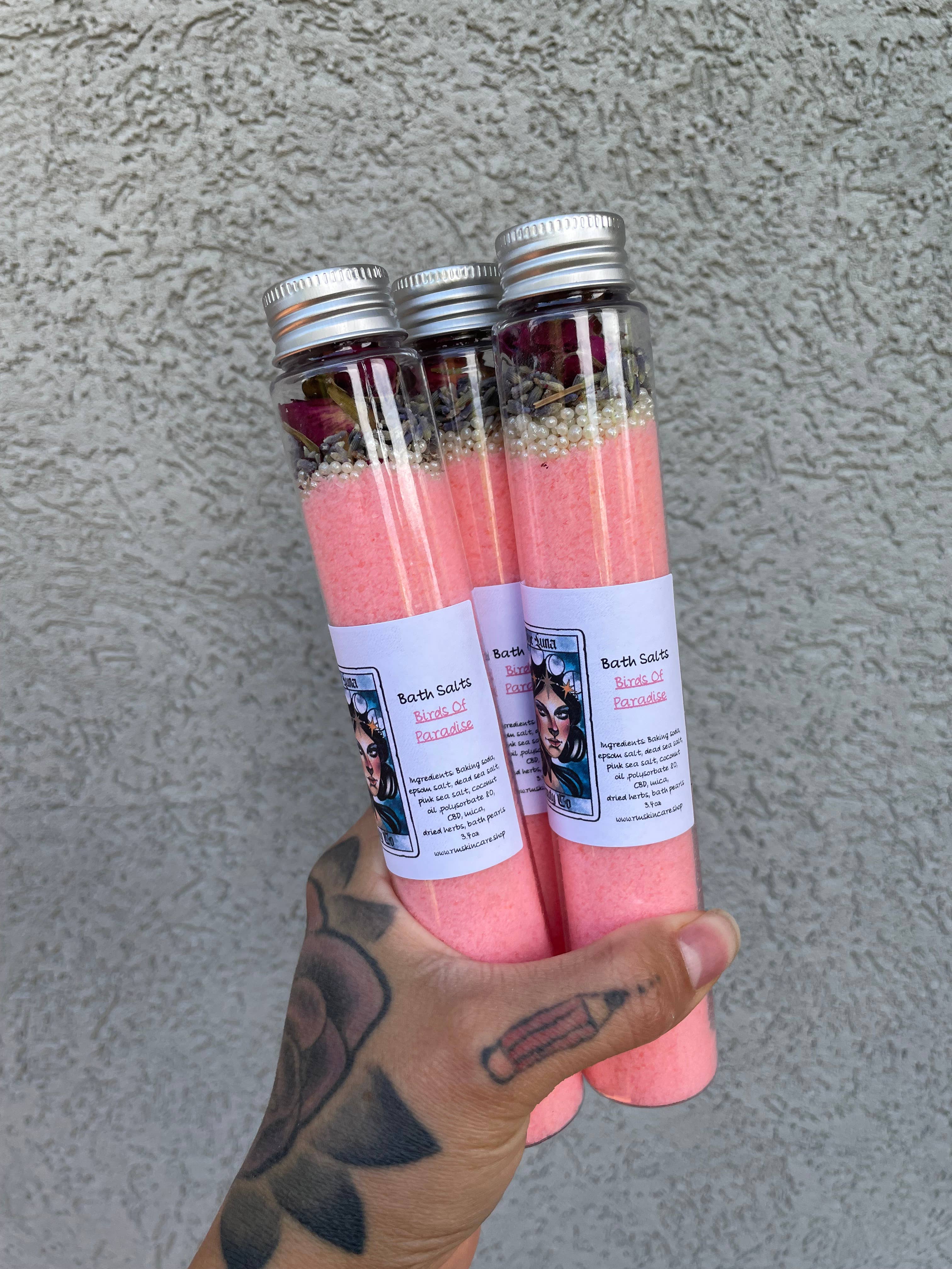 Skye Luna Beauty - Wholesale Bath Salts - Bath Salt Tubes 115ml